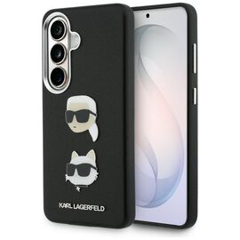 Karl Lagerfeld Saffiano Double Heads Metal Case for Samsung Galaxy S26+ - Black