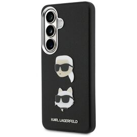 Karl Lagerfeld Saffiano Double Heads Metal Case for Samsung Galaxy S26+ - Black