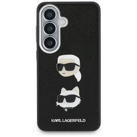 Karl Lagerfeld Saffiano Double Heads Metal Case for Samsung Galaxy S26+ - Black