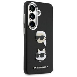 Karl Lagerfeld Saffiano Double Heads Metal Case for Samsung Galaxy S26+ - Black