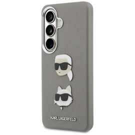 Karl Lagerfeld Saffiano Double Heads Metal case for Samsung Galaxy S26 - silver