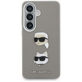 Karl Lagerfeld Saffiano Double Heads Metal case for Samsung Galaxy S26 - silver