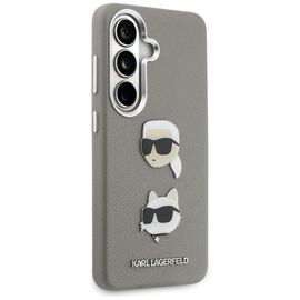 Karl Lagerfeld Saffiano Double Heads Metal case for Samsung Galaxy S26 - silver