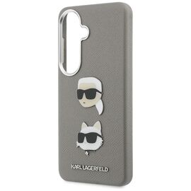 Karl Lagerfeld Saffiano Double Heads Metal case for Samsung Galaxy S26 - silver