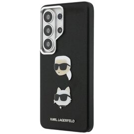 Karl Lagerfeld Saffiano Double Heads Metal Case for Samsung Galaxy S26 Ultra - Black