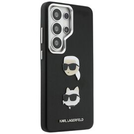 Karl Lagerfeld Saffiano Double Heads Metal Case for Samsung Galaxy S26 Ultra - Black