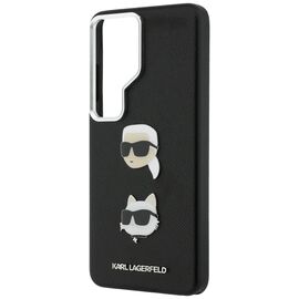 Karl Lagerfeld Saffiano Double Heads Metal Case for Samsung Galaxy S26 Ultra - Black