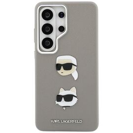 Karl Lagerfeld Saffiano Double Heads Metal case for Samsung Galaxy S26 Ultra - silver