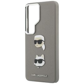 Karl Lagerfeld Saffiano Double Heads Metal case for Samsung Galaxy S26 Ultra - silver