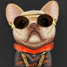 Nimmy Glasses Cool Dog Case for Samsung Galaxy S26 Ultra - Black