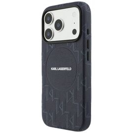 Karl Lagerfeld Monogram Logo MagSafe Case for iPhone 17 Pro - Blue
