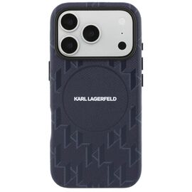 Karl Lagerfeld Monogram Logo MagSafe Case for iPhone 17 Pro - Blue