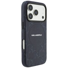Karl Lagerfeld Monogram Logo MagSafe Case for iPhone 17 Pro - Blue