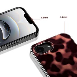 Tech-Protect Lamano MagSafe case for iPhone 16e / 17e - black and brown