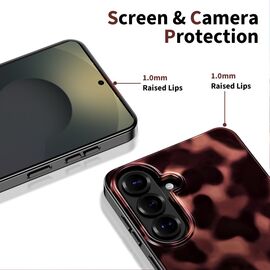 Tech-Protect Lamano MagSafe Case for Samsung Galaxy A57 5G - Black and Brown