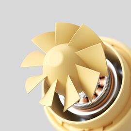 Jisulife Stroller Fan 4 5000mAh Mini Fan for Stroller with Metal Clip - Yellow - Fan Coolers - Cooling & Heating - Techbox
