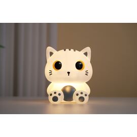 iTotal - Night Light Grey Cat - Grey - 18 × 15 × 12.5 cm / Baby and Children