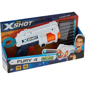 XSHOT - Excel Fury 4 Foam Dart Blaster (16 Darts) / Toys
