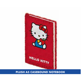HELLO KITTY - A5 Plush Notebook Casebound |  Techbox