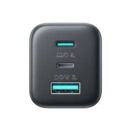 Ładowarka sieciowa Joyroom JR-TO1 GaN 45 USB-C Lightning USB-A - czarna - Travel Chargers - Smartphone Chargers - Techbox