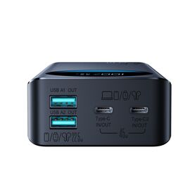 Powerbank Joyroom JR-PBF02 Pro 20000 mAh 45 W z wyświetlaczem cyfrowym 2x USB-A 2x USB-C - czarny - Travel Chargers - Smartphone Chargers - Techbox