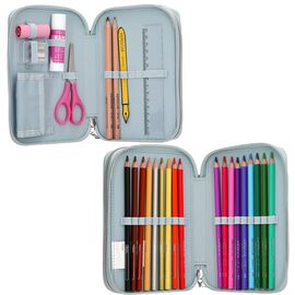 Miss Melody - Double Pencil Case - Pale Light Blue / Toys