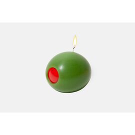 Doiy - Olivia Wax Candle - Deep Green with a Striking Red Core / Gadgets