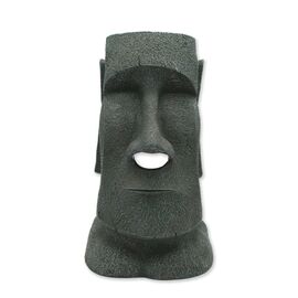 Winkee - Napkin Dispenser Moai Stone - Natural Stone Gray - Approximately 12 Inches Tall / Gadgets