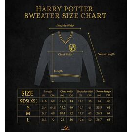 Harry Potter - Hufflepuff - Grey Knitted Sweater - Small / Fan Shop and Merchandise |  Techbox