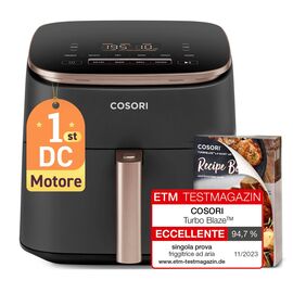 Cosori Turbo Blaze Chef Edition Single 6 L Stand-alone 1725 W Hot air fryer Black, Pink gold - Deep Fryers - Cooking - Techbox