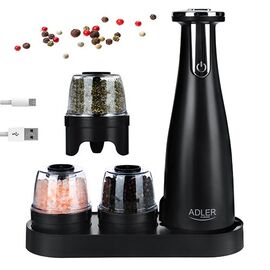 Spice mill set Adler AD 4449B Black | Techbox