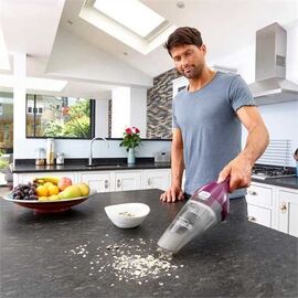 Black & Decker NVC115W handheld vacuum Grey, Purple Bagless | Techbox