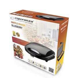 Esperanza EKT008 waffle iron 2 waffle(s) Black 1000 W - Toasters - Breakfast & Sweets - Techbox