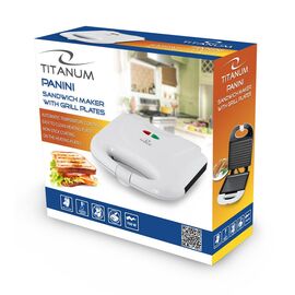 TITANUM TKT004W sandwich maker 700 W White - Toasters - Breakfast & Sweets - Techbox