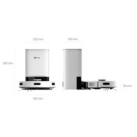 Self-contained hoover EZVIZ RE5 PLUS cleaning robot (CS-RE5P-TWT2) White - Cleaning Robots - Cleaning - Techbox