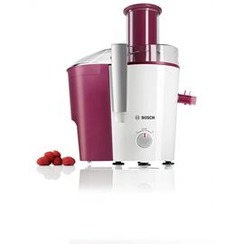 Bosch MES25C0 juice maker Centrifugal juicer 700 W Cherry (fruit), Transparent, White | Techbox