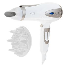 ADLER AD 2248WC HAIR DRYER, WHITE AND CHAMPAGNE | Techbox