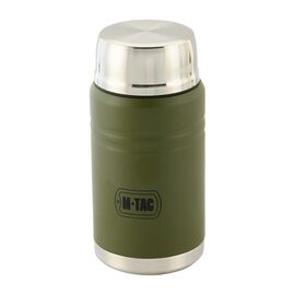 M-Tac UN-R02-750A Food thermos with foldable stainless steel spoon, 750 ml, olive green | Techbox