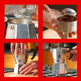 Bialetti Moka Express Moka pot Aluminium, Black - Coffee Machines - Coffee & Beverages - Techbox
