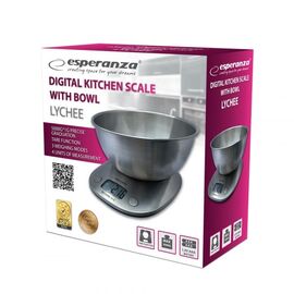 Esperanza EKS008 Electronic kitchen scale with a bowl - Kitchen Scales - Food preparation - Techbox