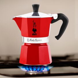 Bialetti Moka Express Moka pot Red - Coffee Machines - Coffee & Beverages - Techbox