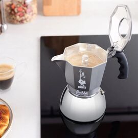 Coffee maker BIALETTI BRIKKA INDUCTION 4TZ 180 ml Anthracite, Silver | Techbox