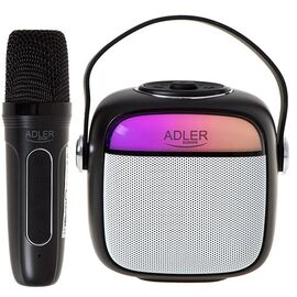 Adler AD 1199 black Karaoke speaker with microphone - SD/USB/AUX/Bluetooth | Techbox