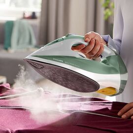 Philips 7000 series DST7012/70 iron Steam iron SteamGlide Plus soleplate 2600 W Green, Grey - Steam Irons - Home - Techbox