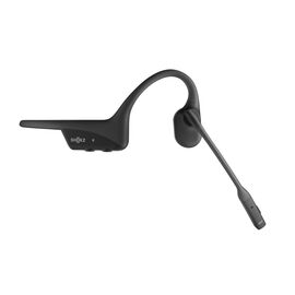 SHOKZ OpenComm2 UC 2025 Upgrade Wireless Bluetooth Bone Conduction Videoconferencing Headset with USB-C Charging Port and USB-C adapter | 16 Hr Talk Time, 29m Wireless Range, 1 Hr Charge Time | Includes Noise Cancelling Boom Mic and Dongle, Black - Bluetooth - Headsets - Techbox