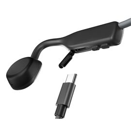 SHOKZ OpenMove Headphones Wireless Neck-band Sports Bluetooth Grey | Techbox
