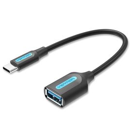 Vention USB 3.1(Gen 1) C Male to A Female OTG Cable 0.15M Black PVC Type | Techbox