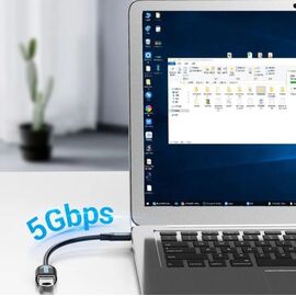 Vention USB 3.1(Gen 1) C Male to A Female OTG Cable 0.15M Black PVC Type | Techbox