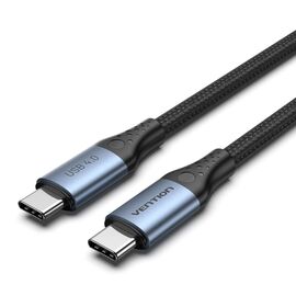Vention USB 4.0 5A 40Gbps USB-C to C cable, braided, 1m | Techbox