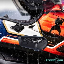 FreedConn F1 Plus V2 EU BT 5.4+EDR motorcycle intercom, range up to 500 m, SPEAKS POLISH | Techbox